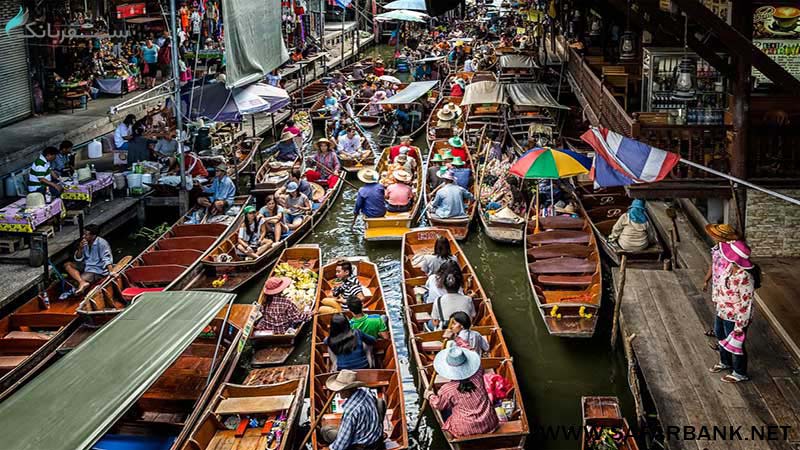 بازار شناور آمفاوا در بانکوک