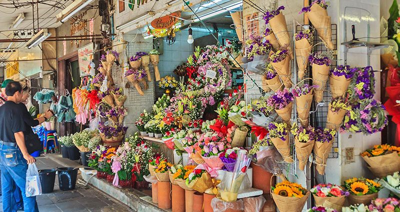 بازارهای تایلند؛ بازار گل پاک کالونگ تالا