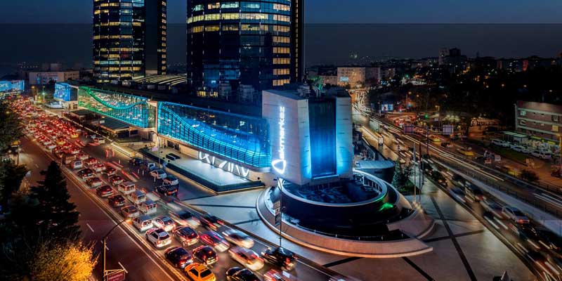 مرکز خرید آکمرکز استانبول با طراحی داخلی منحصر به فرد