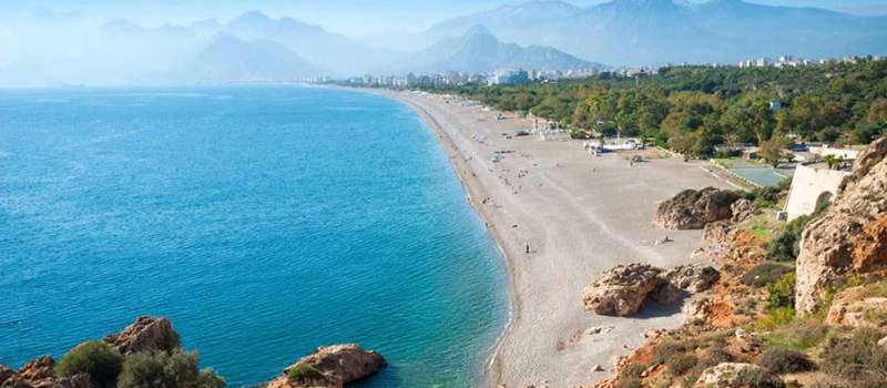 ساحل لارا و ساحل کنیالتی در آنتالیا ترکیه