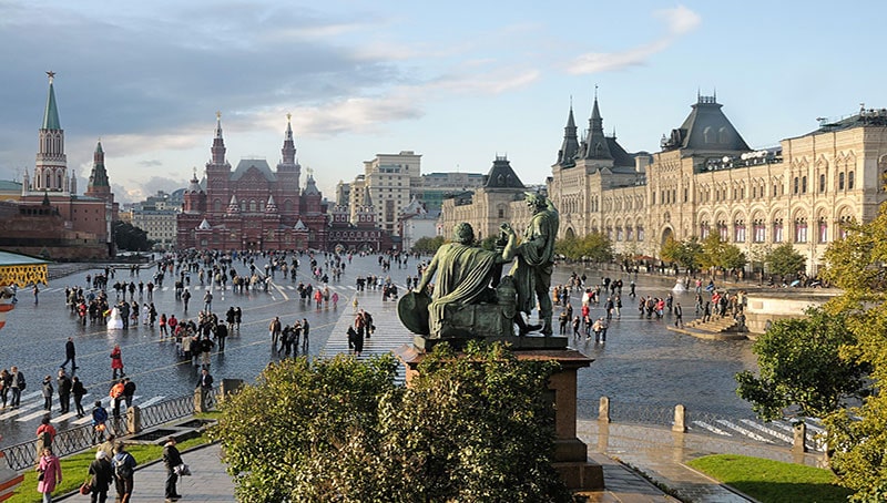 میدان سرخ در مسکو روسیه
